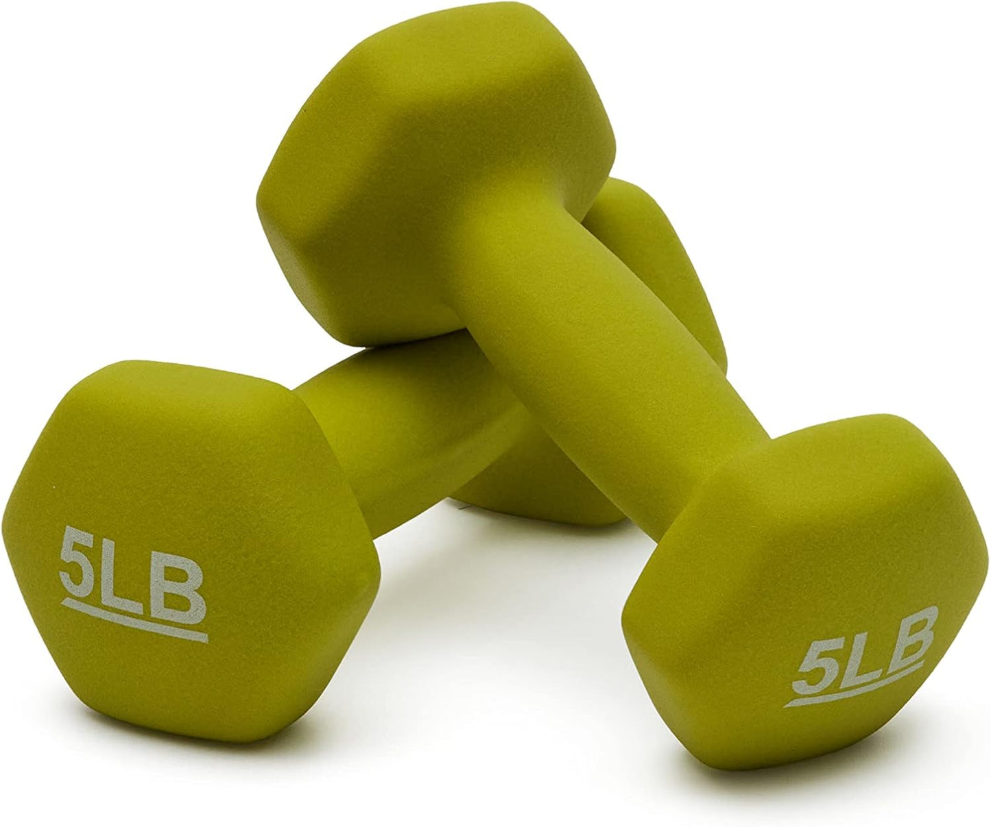 Neoprene Dumbbell Hand Weights – Anti‑roll, Non‑Slip, Color‑Coded