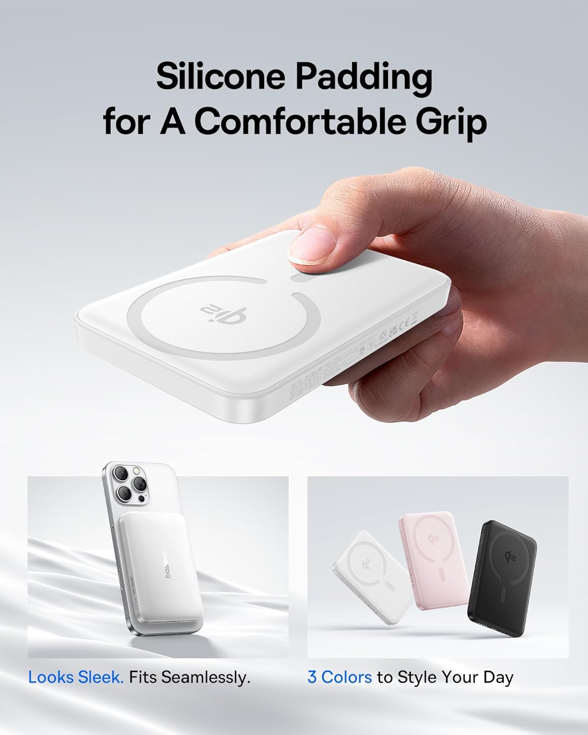 MagSafe Portable Charger – Qi2 Certified 15W Magnetic Power Bank, 10000mAh for iPhone 17/16/15/14/13 Series