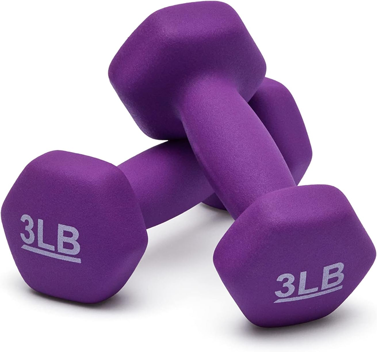 Neoprene Dumbbell Hand Weights – Anti‑roll, Non‑Slip, Color‑Coded