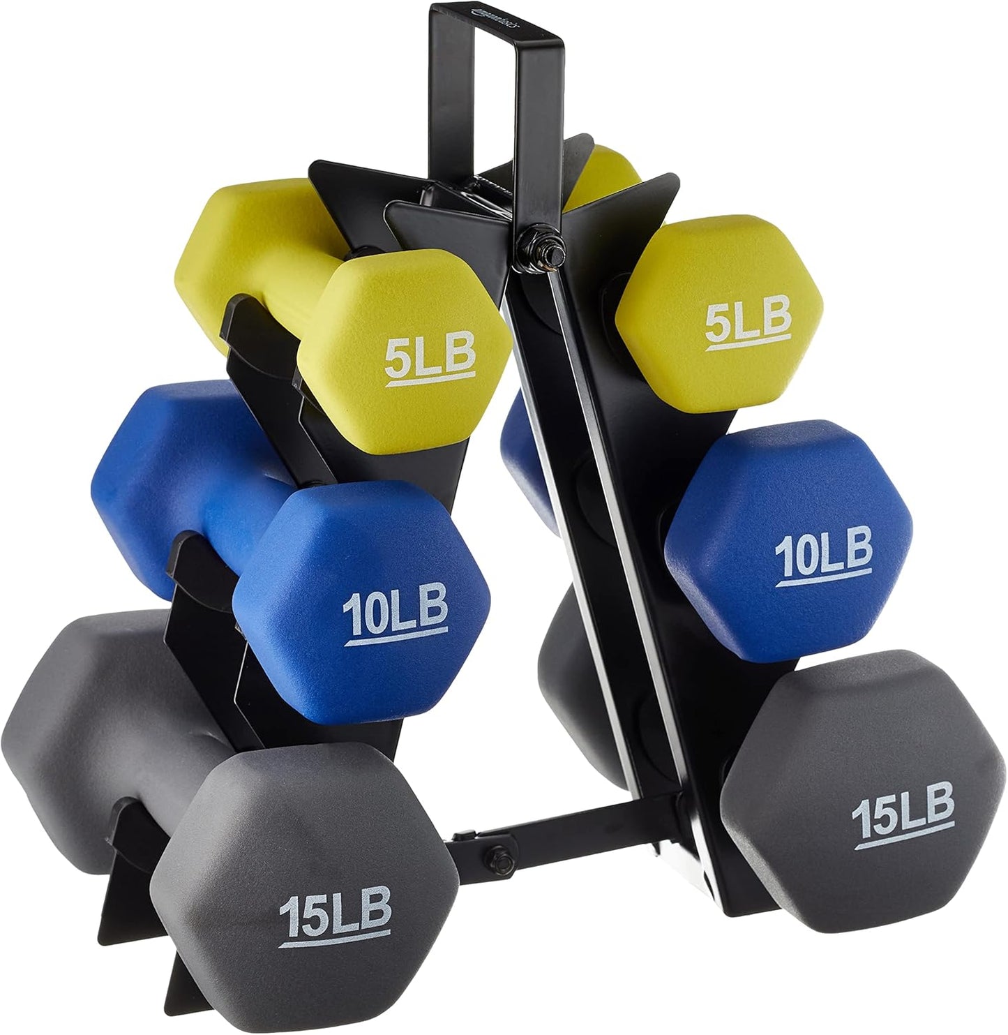 Neoprene Dumbbell Hand Weights – Anti‑roll, Non‑Slip, Color‑Coded